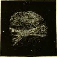 An illustration from Spectrum analysis in its application to terrestrial substances, and the physical constitution of the heavenly bodies / familiarly explained by H. Schellen ; translated from the second enlarged and revised German edition by Jane and Caroline Lassell ; edited with notes by William Huggins ; with numerous woodcuts and coloured plates, and Ångström's and Kirchhoff's maps. (1872)