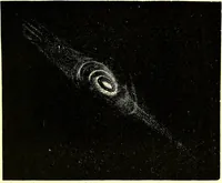 An illustration from Spectrum analysis in its application to terrestrial substances, and the physical constitution of the heavenly bodies / familiarly explained by H. Schellen ; translated from the second enlarged and revised German edition by Jane and Caroline Lassell ; edited with notes by William Huggins ; with numerous woodcuts and coloured plates, and Ångström's and Kirchhoff's maps. (1872)