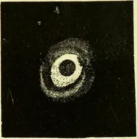 An illustration from Spectrum analysis in its application to terrestrial substances, and the physical constitution of the heavenly bodies / familiarly explained by H. Schellen ; translated from the second enlarged and revised German edition by Jane and Caroline Lassell ; edited with notes by William Huggins ; with numerous woodcuts and coloured plates, and Ångström's and Kirchhoff's maps. (1872)