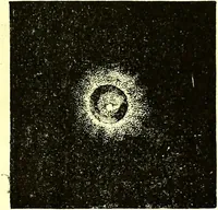 An illustration from Spectrum analysis in its application to terrestrial substances, and the physical constitution of the heavenly bodies / familiarly explained by H. Schellen ; translated from the second enlarged and revised German edition by Jane and Caroline Lassell ; edited with notes by William Huggins ; with numerous woodcuts and coloured plates, and Ångström's and Kirchhoff's maps. (1872)