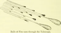 An illustration from Spectrum analysis in its application to terrestrial substances, and the physical constitution of the heavenly bodies / familiarly explained by H. Schellen ; translated from the second enlarged and revised German edition by Jane and Caroline Lassell ; edited with notes by William Huggins ; with numerous woodcuts and coloured plates, and Ångström's and Kirchhoff's maps. (1872)