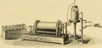 An illustration from Spectrum analysis : six lectures, delivered in 1868, before the Society of Apothecaries of London / by Henry E. Roscoe ; with appendices, coloured plates, and illustrations. (1869)