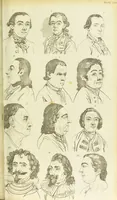 An illustration from Essays on physiognomy : designed to promote the knowledge and the love of mankind / written in the German language by John Caspar Lavater ; and translated into English by Thomas Holcroft ; to which are added one hundred physiognomonical rules, a posthumous work by Mr. Lavater and Memoirs of the life of the author. (1855)