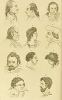 An illustration from Essays on physiognomy : designed to promote the knowledge and the love of mankind / written in the German language by John Caspar Lavater ; and translated into English by Thomas Holcroft ; to which are added one hundred physiognomonical rules, a posthumous work by Mr. Lavater and Memoirs of the life of the author. (1855)
