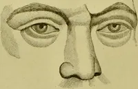An illustration from A system of practical and scientific physiognomy, or, How to read faces : being a manual of instruction in the knowledge of the human physiognomy and organism, embracing the discoveries of located signs of character in the body and face, as shown by the five natural divisions of the countenance. Volume 2 / by Mary Olmstead Stanton. (1890)