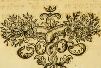 An illustration from Sefer ʻemeḳ ha-shaṿeh : ḥeleḳ rishon ... ki hu kulal sheloshah maʼamarim ; maʼamar rosh amanah ; maʼamar rosh amanah ; maʼamar neshamah ḥayah ; u-maʼamar dirat Aharon. (1803)