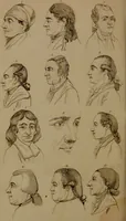 An illustration from Essays on physiognomy : designed to promote the knowledge and the love of mankind / written in the German language by John Caspar Lavater ; and translated into English by Thomas Holcroft ; to which are added one hundred physiognomonical rules, a posthumous work by Mr. Lavater and Memoirs of the life of the author compiled principally from The Life of Lavater, by G. Gessner. (1850)