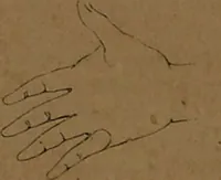 An illustration from L'art de connaître l'avenir par la chiromancie, les horoscopes, les divinations anciennes, le marc de café, etc. / Par Johannès Trismégiste [i.e. Lorambert]. Orné de 101 figures. (1843)