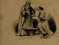 Picture 23 of 71 from L'art de connaître l'avenir par la chiromancie, les horoscopes, les divinations anciennes, le marc de café, etc. / Par Johannès Trismégiste [i.e. Lorambert]. Orné de 101 figures. (1843), leaf 43