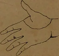 An illustration from L'art de connaître l'avenir par la chiromancie, les horoscopes, les divinations anciennes, le marc de café, etc. / Par Johannès Trismégiste [i.e. Lorambert]. Orné de 101 figures. (1843)