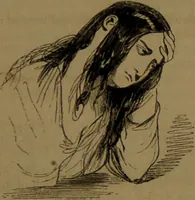An illustration from L'art d'expliquer les songes, ou, Signification détaillé de tous les songes, visions, rêves, apparitions : précédé de l'histoire des rêves célèbres dont le sens s'est réalisé / Par Johannès Trismégiste [i.e. Lorambert]. Orné des 130 figures. (1845)