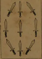 Picture 70 of 91 from L'art de tirer les cartes : révélations complètes sur les destinées au moyen des cartes et des tarots d'après les méthodes les plus certaines, suivis d'un jeu des patiences / par Johannès Trismégiste [i.e. Lorambert]. Orné de 150 figures. (1845), leaf 105