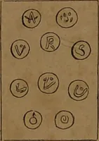 Picture 84 of 91 from L'art de tirer les cartes : révélations complètes sur les destinées au moyen des cartes et des tarots d'après les méthodes les plus certaines, suivis d'un jeu des patiences / par Johannès Trismégiste [i.e. Lorambert]. Orné de 150 figures. (1845), leaf 112