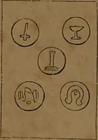 Picture 87 of 91 from L'art de tirer les cartes : révélations complètes sur les destinées au moyen des cartes et des tarots d'après les méthodes les plus certaines, suivis d'un jeu des patiences / par Johannès Trismégiste [i.e. Lorambert]. Orné de 150 figures. (1845), leaf 114