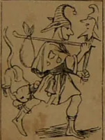 An illustration from L'art de tirer les cartes : révélations complètes sur les destinées au moyen des cartes et des tarots d'après les méthodes les plus certaines, suivis d'un jeu des patiences / par Johannès Trismégiste [i.e. Lorambert]. Orné de 150 figures. (1845)