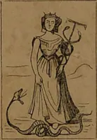 An illustration from L'art de tirer les cartes : révélations complètes sur les destinées au moyen des cartes et des tarots d'après les méthodes les plus certaines, suivis d'un jeu des patiences / par Johannès Trismégiste [i.e. Lorambert]. Orné de 150 figures. (1845)