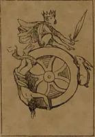 Picture 42 of 91 from L'art de tirer les cartes : révélations complètes sur les destinées au moyen des cartes et des tarots d'après les méthodes les plus certaines, suivis d'un jeu des patiences / par Johannès Trismégiste [i.e. Lorambert]. Orné de 150 figures. (1845), leaf 86