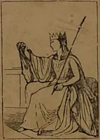 Picture 47 of 91 from L'art de tirer les cartes : révélations complètes sur les destinées au moyen des cartes et des tarots d'après les méthodes les plus certaines, suivis d'un jeu des patiences / par Johannès Trismégiste [i.e. Lorambert]. Orné de 150 figures. (1845), leaf 88