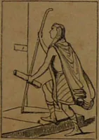 An illustration from L'art de tirer les cartes : révélations complètes sur les destinées au moyen des cartes et des tarots d'après les méthodes les plus certaines, suivis d'un jeu des patiences / par Johannès Trismégiste [i.e. Lorambert]. Orné de 150 figures. (1845)