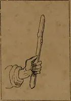 An illustration from L'art de tirer les cartes : révélations complètes sur les destinées au moyen des cartes et des tarots d'après les méthodes les plus certaines, suivis d'un jeu des patiences / par Johannès Trismégiste [i.e. Lorambert]. Orné de 150 figures. (1845)