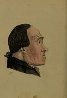 An illustration from Physiognomisches Taschenbuch nach Lavater's Grundsätzen, oder: die Kunst die Männer aus ihren Gesichtszügen zu erkennen. Aus dem Französischen übersetzt. Mit drei und dreissig illuminirten Kupfern. (1813)