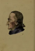 An illustration from Physiognomisches Taschenbuch nach Lavater's Grundsätzen, oder: die Kunst die Männer aus ihren Gesichtszügen zu erkennen. Aus dem Französischen übersetzt. Mit drei und dreissig illuminirten Kupfern. (1813)