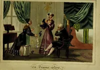 An illustration from Le Lavater moral. (1820)