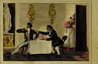 An illustration from Le Lavater moral. (1820)