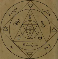 An illustration from Güldenes Kleinod, oder: Schatzkästlein / Aus dem Lateinischen, um seiner Unschätzbarkeit willen, ins Deutsche übersetzt von Fr. Basilio Valentino ... Zum erstenmale herausgegeben, nebst zwoen andern forne mit angedruckten seltenen Handschriften, von Jamimah kranhapuCH. (1782)