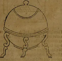 An illustration from Güldenes Kleinod, oder: Schatzkästlein / Aus dem Lateinischen, um seiner Unschätzbarkeit willen, ins Deutsche übersetzt von Fr. Basilio Valentino ... Zum erstenmale herausgegeben, nebst zwoen andern forne mit angedruckten seltenen Handschriften, von Jamimah kranhapuCH. (1782)