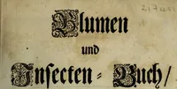 An illustration from Blumen und Insecten-Buch, darinnen auf das fleissigsten nicht allein die Blumen mit ihren Blättern nach den Leben ins Kupffer vor Augen gestellet; sondern auch jede Blume nach ihren eigentlichen Nahmen genennet, etc / [Anon]. (1790)