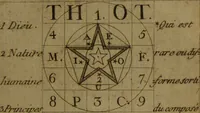 An illustration from Maniere de se récréer avec le jeu de cartes nommées Tarots. Pour servir de premier[-quatrieme] cahier à cet ouvrage / par Etteilla. (1783)