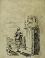 Picture 8 of 22 from Death's doings; consisting of numerous original compositions, in prose and verse, the friendly contributions of various writers; principally intended as illustrations of twenty four plates, designed and etched by R. Dagley / [Richard Dagley]. (1826), leaf 110