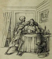 Picture 12 of 22 from Death's doings; consisting of numerous original compositions, in prose and verse, the friendly contributions of various writers; principally intended as illustrations of twenty four plates, designed and etched by R. Dagley / [Richard Dagley]. (1826), leaf 238