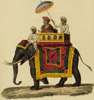 An illustration from Asiatic costumes; a series of forty-four coloured engravings, from designs taken from life: with a description to each subject / By Captain Smith, 44th Regiment. (1828)