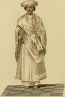 An illustration from Asiatic costumes; a series of forty-four coloured engravings, from designs taken from life: with a description to each subject / By Captain Smith, 44th Regiment. (1828)