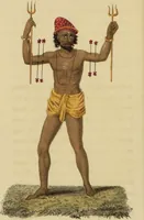 An illustration from Asiatic costumes; a series of forty-four coloured engravings, from designs taken from life: with a description to each subject / By Captain Smith, 44th Regiment. (1828)
