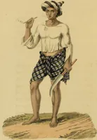 An illustration from Asiatic costumes; a series of forty-four coloured engravings, from designs taken from life: with a description to each subject / By Captain Smith, 44th Regiment. (1828)