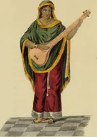 An illustration from Asiatic costumes; a series of forty-four coloured engravings, from designs taken from life: with a description to each subject / By Captain Smith, 44th Regiment. (1828)