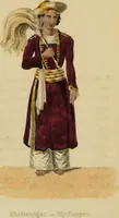 Picture 13 of 43 from Asiatic costumes; a series of forty-four coloured engravings, from designs taken from life: with a description to each subject / By Captain Smith, 44th Regiment. (1828), leaf 58