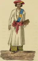An illustration from Asiatic costumes; a series of forty-four coloured engravings, from designs taken from life: with a description to each subject / By Captain Smith, 44th Regiment. (1828)