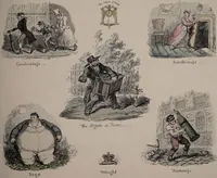 Picture 4 of 7 from Phrenological illustrations, or An artist's view of the craniological system of Doctors Gall and Spurzheim / by George Cruikshank. (1873), leaf 28