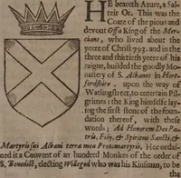 An illustration from The compleat gentleman. Fashioning him absolut, in the most necessary and commendable qualities concerning minde or body, that may be required in a noble gentleman. Wherevnto is annexed a description of the order of a maine battaile or pitched field, eight severall wayes. With the art of limming and other additions newly enlarged / By Henry Peacham. (1634)