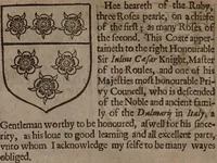 Picture 5 of 29 from The compleat gentleman. Fashioning him absolut, in the most necessary and commendable qualities concerning minde or body, that may be required in a noble gentleman. Wherevnto is annexed a description of the order of a maine battaile or pitched field, eight severall wayes. With the art of limming and other additions newly enlarged / By Henry Peacham. (1634), leaf 206