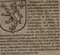 An illustration from The compleat gentleman. Fashioning him absolut, in the most necessary and commendable qualities concerning minde or body, that may be required in a noble gentleman. Wherevnto is annexed a description of the order of a maine battaile or pitched field, eight severall wayes. With the art of limming and other additions newly enlarged / By Henry Peacham. (1634)
