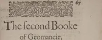 Picture 22 of 54 from The geomancie / of Maister Christopher Cattan Gentleman. A booke, no lesse pleasant and recreatiue, then of a wittie inuention, to knovve all thinges, past, present, and to come. Whereunto is annexed the wheele of Pythagoras. Translated out of French into our English tongue [by Francis Sparry]. (1591), leaf 95