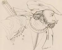 An illustration from Histoire des penchans et des sentimens de l'homme, d'après la doctrine de Gall / Par F.Ch. Ornée de vingt portraits. (1829)