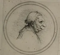 Picture 8 of 46 from Recueil de testes de caractère et de charges / dessinées par Leonard de Vinci ... et gravées par M. le C. de C. [i.e. le comte de Caylus]. (1730), leaf 43