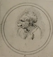 Picture 9 of 46 from Recueil de testes de caractère et de charges / dessinées par Leonard de Vinci ... et gravées par M. le C. de C. [i.e. le comte de Caylus]. (1730), leaf 43