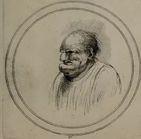 Picture 11 of 46 from Recueil de testes de caractère et de charges / dessinées par Leonard de Vinci ... et gravées par M. le C. de C. [i.e. le comte de Caylus]. (1730), leaf 45